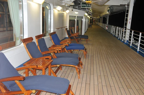 Tables Chairs Modern Luxuty Cruise Ship — Stock Photo, Image