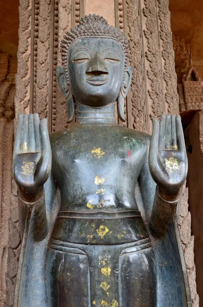 Vientiane Laos April Bronze Buddha Statue Haw Phra Kaew Former — 图库照片
