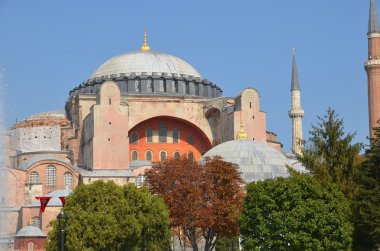 İSTANBUL SEPT. 30 Eylül 2013 'te İstanbul, Türkiye' de Ayasofya 'da. Ayasofya eski bir Ortodoks ataerkil bazilikası, sonra cami, şimdi de müze.