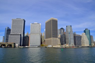 NEW YORK - 24 Ekim 2013 'te New York' ta Manhattan 'ın aşağısı, Manhattan Adası' nın en güneyinde, New York 'un ana ticaret ve hükümet merkezi konumundadır.