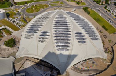 Montreal Canadası 10 Ağustos, ziyaretçilerin Amerika 'nın dört ekosistemini görmesine izin veren biyodome. Bina, 1976 Olimpiyat Oyunları için 10 Ağustos 2013 'te Montreal Kanada' da Velodrome olarak inşa edilmiştir.