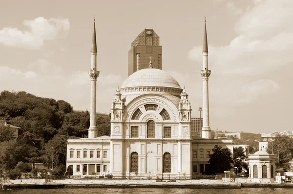 Istanbul Turket Octobre Mosquée Ortakoy Officiellement Buyuk Mecidiye Camii Grande — Photo