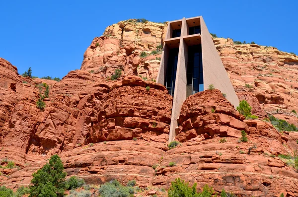 Sedona Arizona Usa圣十字礼拜堂 Chapel Holy Cross 是一座罗马天主教礼拜堂 由凤凰城教区 Diocese Phoenix — 图库照片