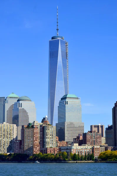 Nova Iorque Outubro Lower Mahattan One World Trade Center Freedom — Fotografia de Stock