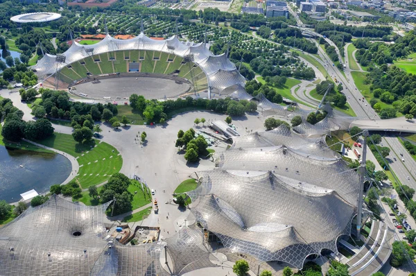 Munich Germany June Stadium Olympiapark Мюнхен Німеччина Олімпійський Парк Побудований — стокове фото