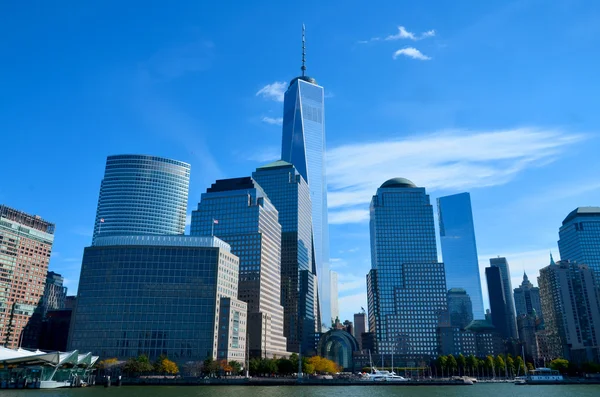 New York Ekim Lower Mahattan One World Trade Center Veya — Stok fotoğraf