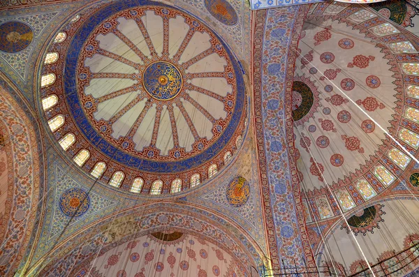 Istanbul Turkey October Szultán Ahmed Mecset Belseje 2013 Október Isztambul — Stock Fotó