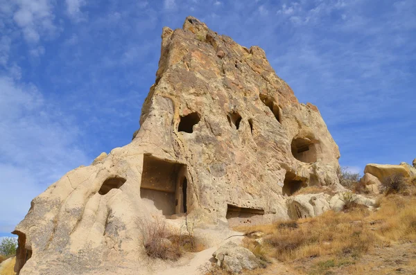 Valószínűleg Legismertebb Jellemzője Cappadocia Törökország Található Szívében Tündér Kémények Goreme — Stock Fotó