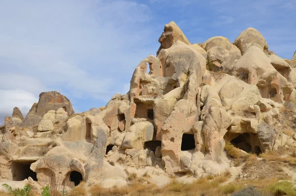 Probably the best known feature of Cappadocia, Turkey found in its very heart, are the fairy chimneys of Goreme and its surrounding villages