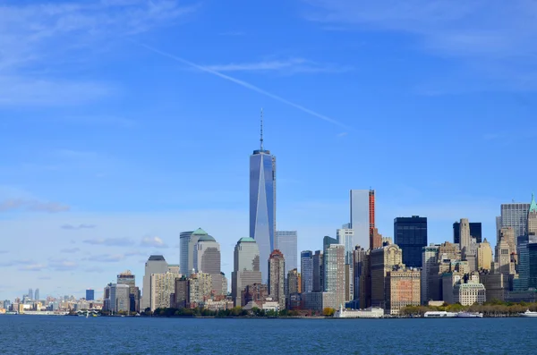 Nueva York Octubre Bajo Manhattan One World Trade Center Freedom —  Fotos de Stock