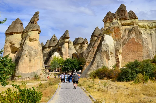 Goreme Turkey Październik Skansen Przypomina Rozległy Kompleks Klasztorny Składający Się — Zdjęcie stockowe