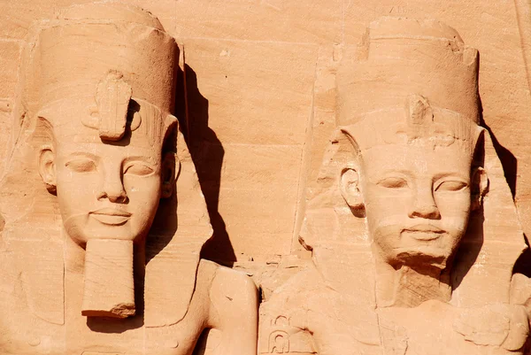 Los Templos Abu Simbel Son Dos Templos Rocosos Masivos Abu — Foto de Stock