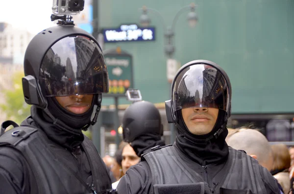 Nueva York Usa October Los Hombres Llevan Como Robot Para — Foto de Stock