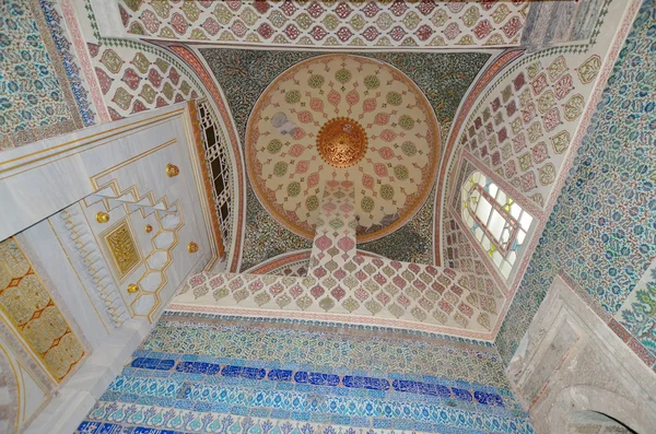 Istanbul Turquie Sept Belle Décoration Intérieur Palais Topkapi Septembre 2013 — Photo