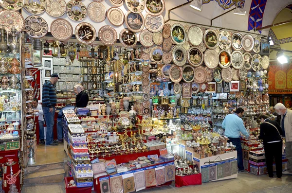 Istanbul Lokakuu Myydä Mies Grand Bazaar Pidetään Vanhin Ostoskeskus Historiassa — kuvapankkivalokuva