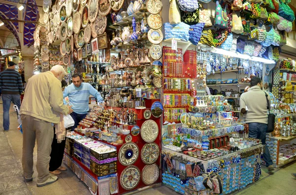 Istanbul October Sell Man Grand Bazaar Considered Oldest Shopping Mall — Stock Photo, Image