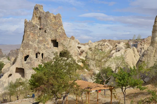 Goreme Turkey Oktober Das Freilichtmuseum Ähnelt Einem Riesigen Klosterkomplex Der — Stockfoto