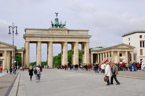 Berlín Alemania Mayo Puerta Brandeburgo Mayo 2010 Berlín Alemania Puerta — Foto de Stock