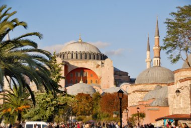 İSTANBUL SEPT. 30 Eylül 2013 'te İstanbul, Türkiye' de Ayasofya 'da. Ayasofya eski bir Ortodoks ataerkil bazilikası, sonra cami, şimdi de müze.