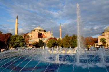 İSTANBUL SEPT. 30 Eylül 2013 'te İstanbul, Türkiye' de Ayasofya 'da. Ayasofya eski bir Ortodoks ataerkil bazilikası, sonra cami, şimdi de müze.