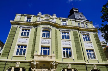 SOFIA BULGARIA 09/28/13: Details of Art Nouveau is an international style of art, architecture and applied art, especially the decorative arts, that was most popular between 1890 and 1910 