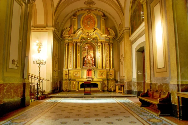 Antiguo Interior Iglesia Cerca Sanok Polonia — Foto de Stock