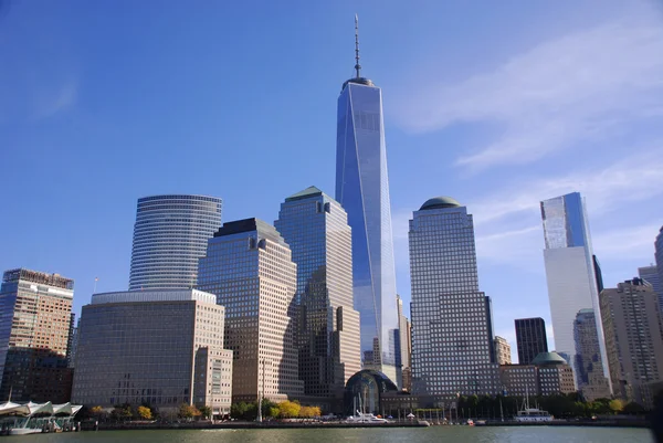 New York Října Lower Mahattan One World Trade Center Nebo — Stock fotografie