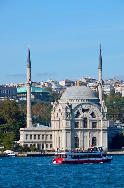 Istanbul Turket Octobre Mosquée Ortakoy Officiellement Buyuk Mecidiye Camii Grande — Photo