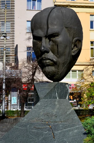 Old Sculpture Face Sofia Bulgaria — Stock Photo, Image