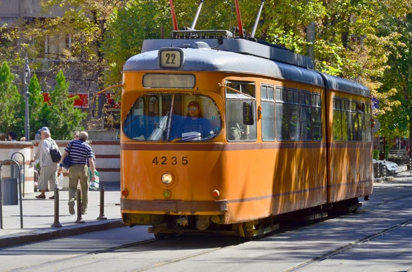 Sofia Bulgaria Sept Tranway Street Scene Downtown City Sofia Capital — Stock Photo, Image