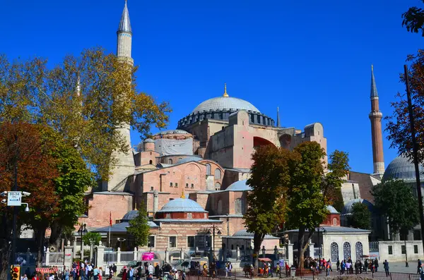 Istanbul Sept Hagia Sophia Istanbulu Dne Září 2013 Tureckém Istanbulu — Stock fotografie