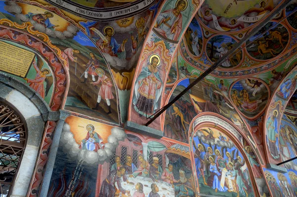 Rila Bulgaria September Rila修道院的壁画 修道院是保加利亚最大的修道院 也是联合国教科文组织的世界遗产 2013年9月27日 保加利亚Rila — 图库照片
