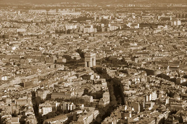 Paris Fransa Daki Eyfel Kulesi Nden Paris Kuş Bakışı — Stok fotoğraf