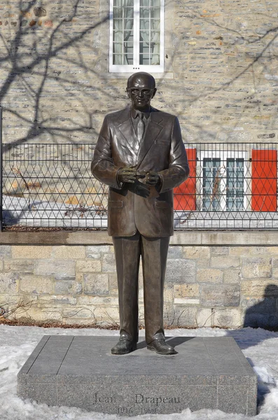 Montreal Canada Μαρτιοσ Bronze Του Jean Drapeau Ήταν Καναδός Δικηγόρος — Φωτογραφία Αρχείου