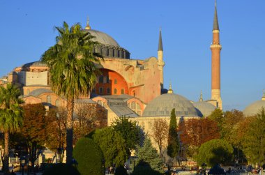 İSTANBUL SEPT. 30 Eylül 2013 'te İstanbul, Türkiye' de Ayasofya 'da. Ayasofya eski bir Ortodoks ataerkil bazilikası, sonra cami, şimdi de müze.