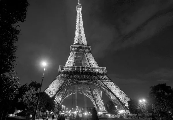 Παρισι Γαλλια Οκτωβριου Πύργος Του Άιφελ Tour Eiffel Νύχτα Στις — Φωτογραφία Αρχείου