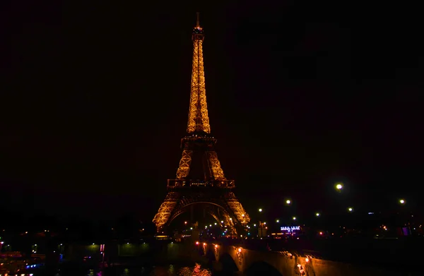 Paris France October Eiffel Tower Tour Eiffel Night October 2013 — Stock Photo, Image