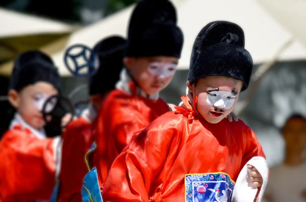 Montreal Kanada Juli Oidentifierade Barn Deltar Kinesisk Kultur Vecka Den — Stockfoto