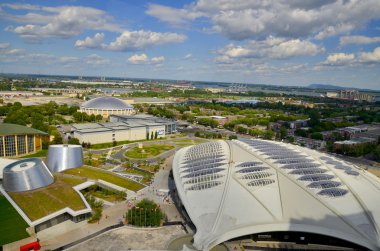 Montreal Canadası 10 Ağustos, ziyaretçilerin Amerika 'nın dört ekosistemini görmesine izin veren biyodome. Bina, 1976 Olimpiyat Oyunları için 10 Ağustos 2013 'te Montreal Kanada' da Velodrome olarak inşa edilmiştir.