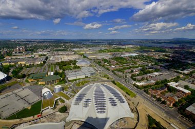 Montreal Canadası 10 Ağustos, ziyaretçilerin Amerika 'nın dört ekosistemini görmesine izin veren biyodome. Bina, 1976 Olimpiyat Oyunları için 10 Ağustos 2013 'te Montreal Kanada' da Velodrome olarak inşa edilmiştir.