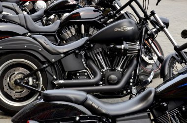 Harley Davidson, Kanada kutlamaları sırasında 1 Temmuz 2013 'te Montreal Kanada' da.