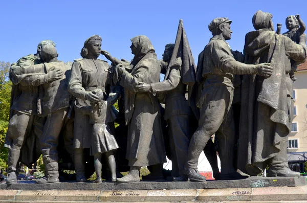 Sofia Bulgaria Septiembre Detalles Del Monumento Del Ejército Soviético Septiembre — Foto de Stock