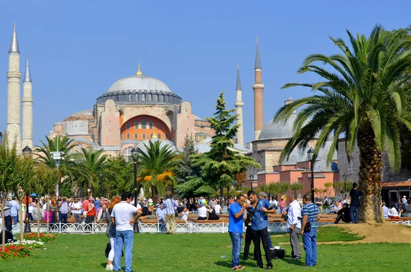 Istanbul Sept Hagia Sophia Стамбулі Серпень 2013 Стамбулі Туреччина Хагія — стокове фото