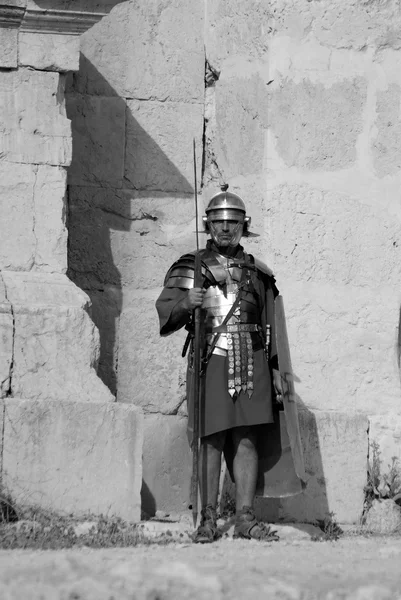 Jerash November Jordanian Men Dress Roman Soldier Roman Army Reenactment — Stock Photo, Image