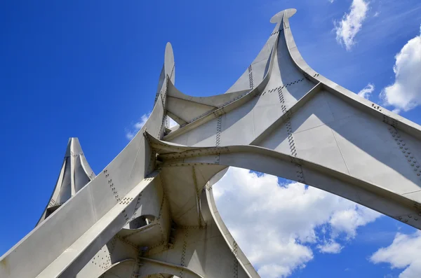 Montreal Canada June Alexander Calder Sculpture Homme Large Scale Outdoor — Fotografia de Stock