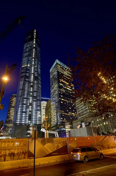 NEW YORK - OCTOBER 24: Lower mahattan and One World Trade Center or Freedom Tower on October 24, 2013 in New York City, New York.is the primary building of the new World Trade Center complex .