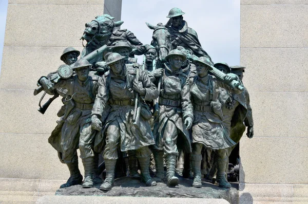 Ottawa Canada June National War Memorial Tall Granite Cenotaph Acreted — Stock Photo, Image