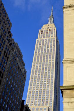 New York City, Ny - 29 Ekim 2013 'te New York' ta Empire State Binası. Empire State Binası 102 katlı bir binadır ve 40 yılı aşkın süredir dünyanın en yüksek binasıydı.