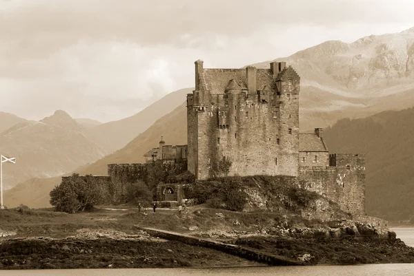 Castillo Eilean Donan Una Pequeña Isla Loch Duich Las Highlands — Foto de Stock