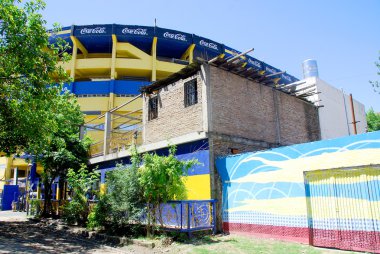 BueNOS ARGENTINE NOV 29: Buenos Aires 'teki Boca Juniors futbol takımının stadyumu. Stadyum, Arjantin 'in en ünlü futbol kulüplerinden biri olan Boca Juniors' a aittir.